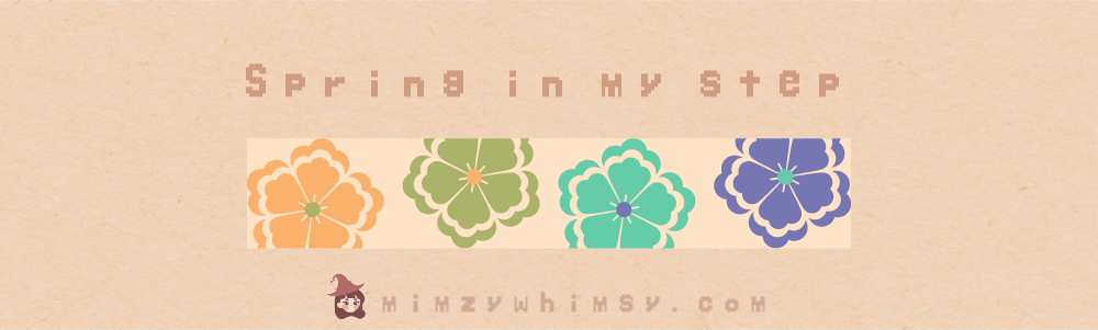 Spring in my step Spring in my step