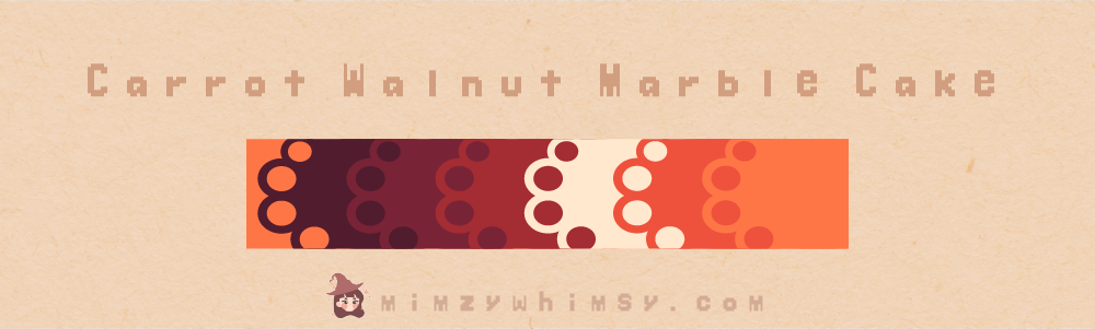 Carrot Walnut Marble Cake